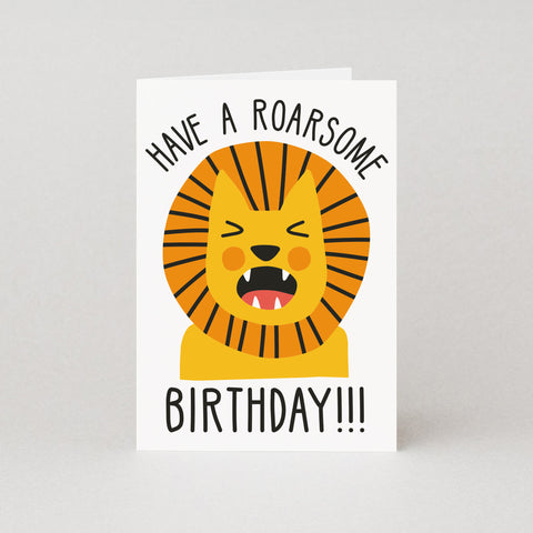 Roarsome birthday card