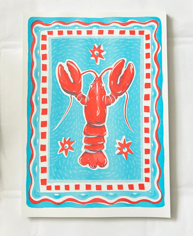 Lobster riso print