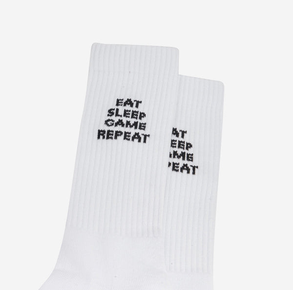 Eat Sleep Game Repeat sports socks