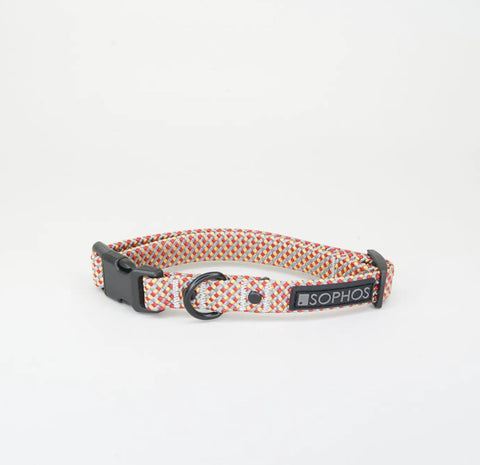 Multi Colour Rope Dog Collar