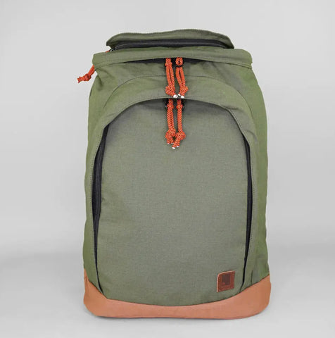 Rambler Rucksack - Khaki and Caramel