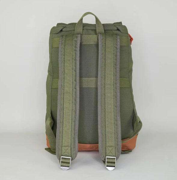 Rambler Rucksack - Khaki and Caramel