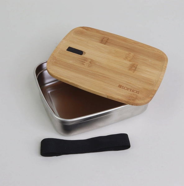 Bamboo and Steel Lunch Box