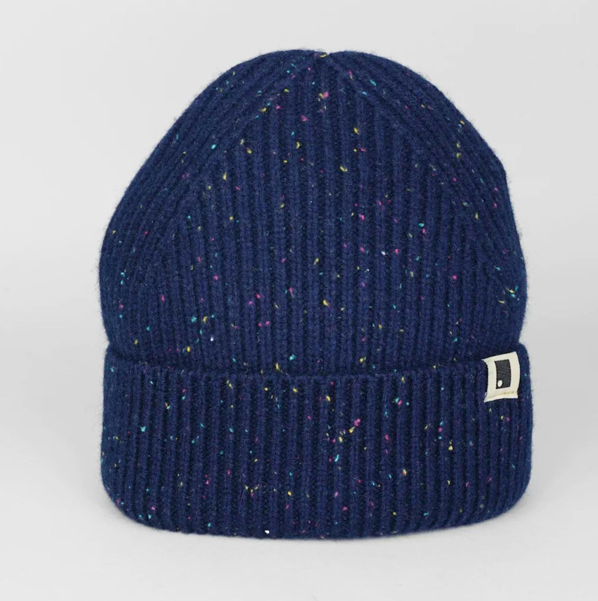 Moorland Wool Rib Beanie - Navy
