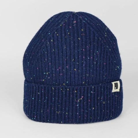 Moorland Wool Rib Beanie - Navy