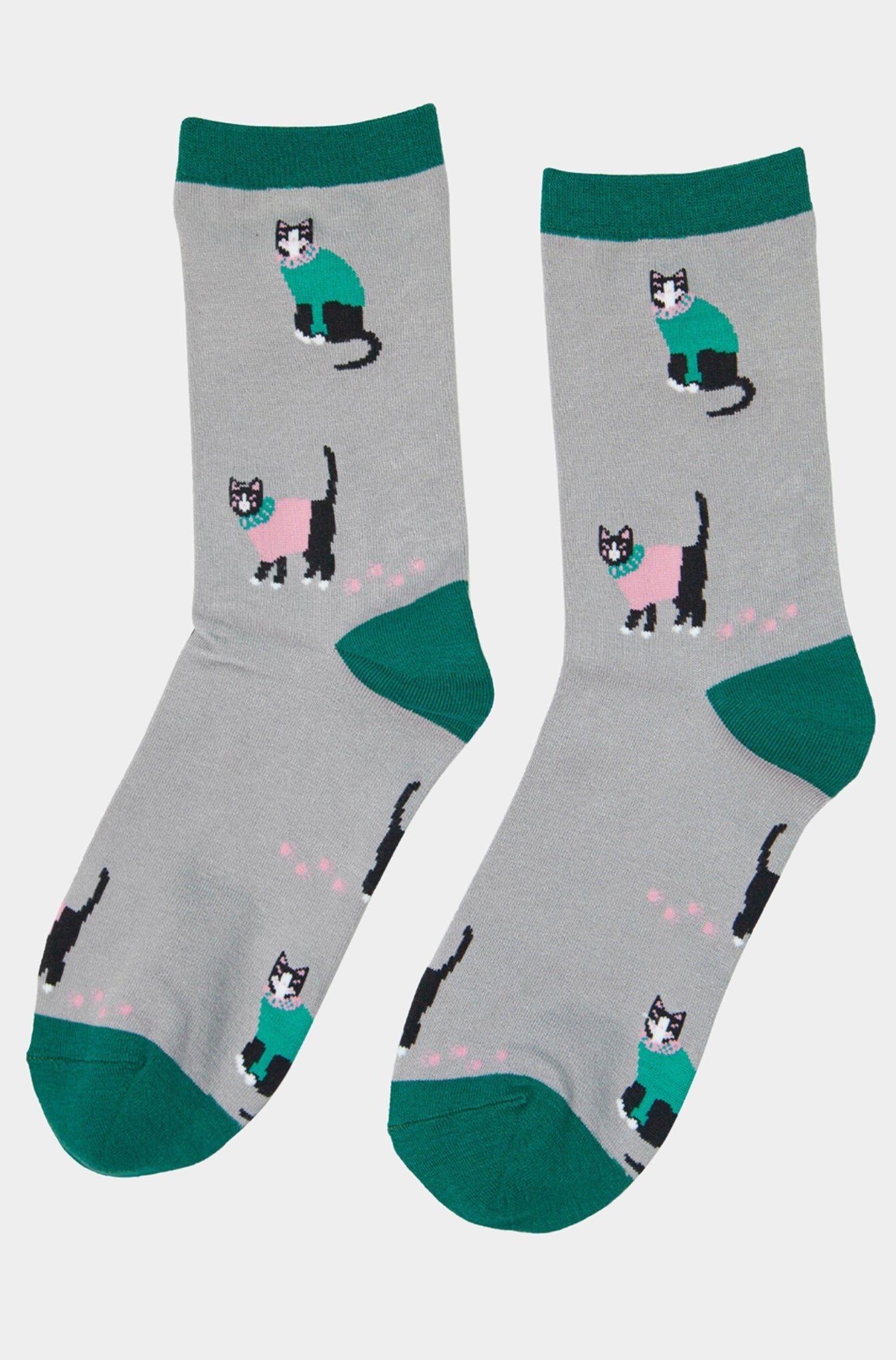 Women's Black Cat bamboo socks