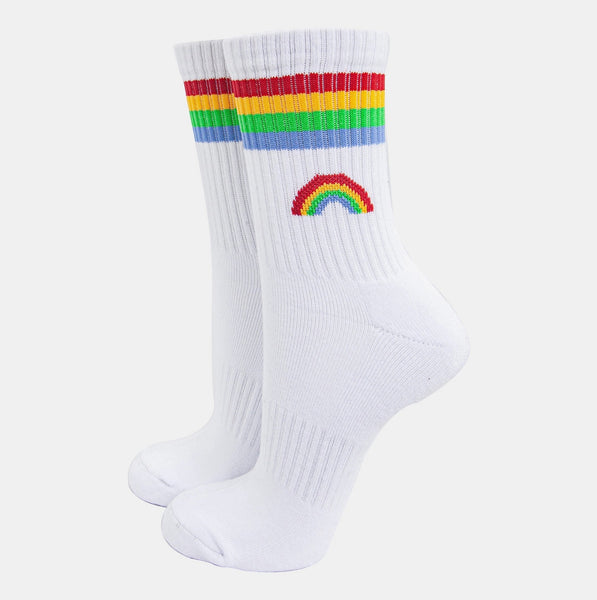 Women's Rainbow Stripe Sporty socks