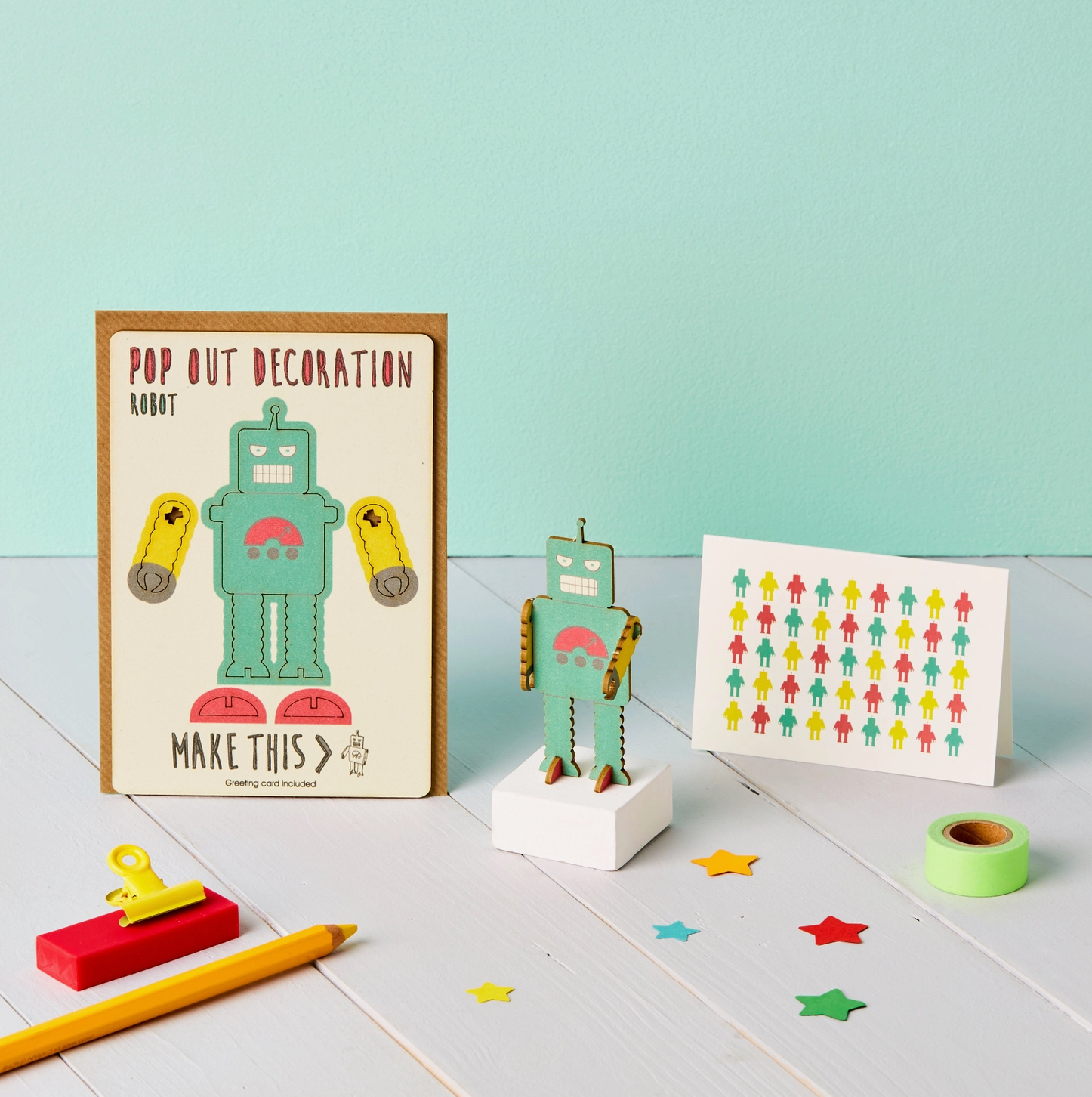 Robot pop out card