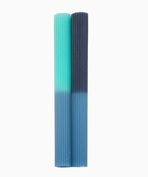 Two Tone Pack of 2 Candles - Blue