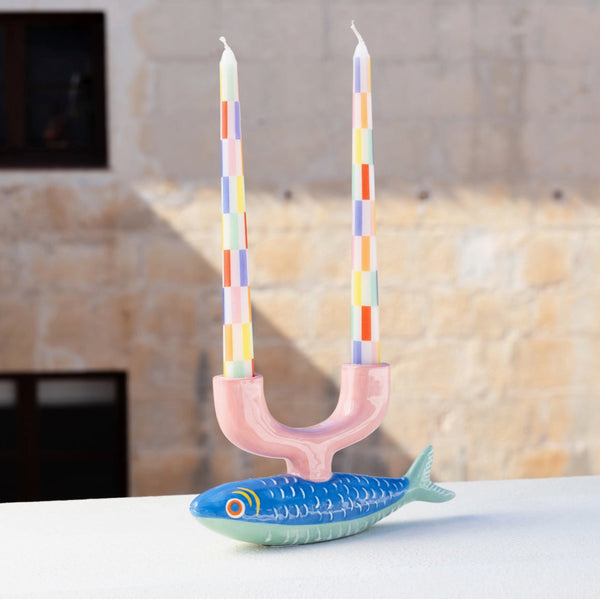 Ceramic Fish Candle Holder