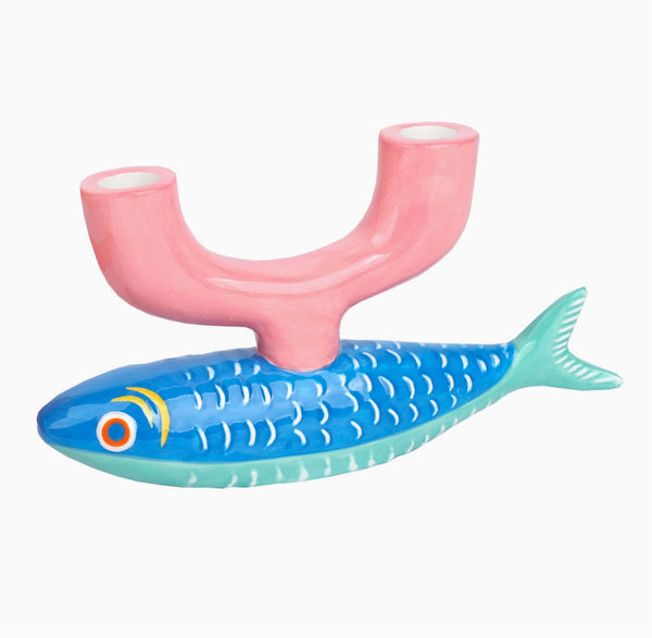 Ceramic Fish Candle Holder