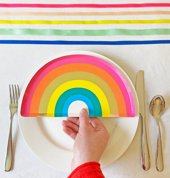 Rainbow Paper Plate
