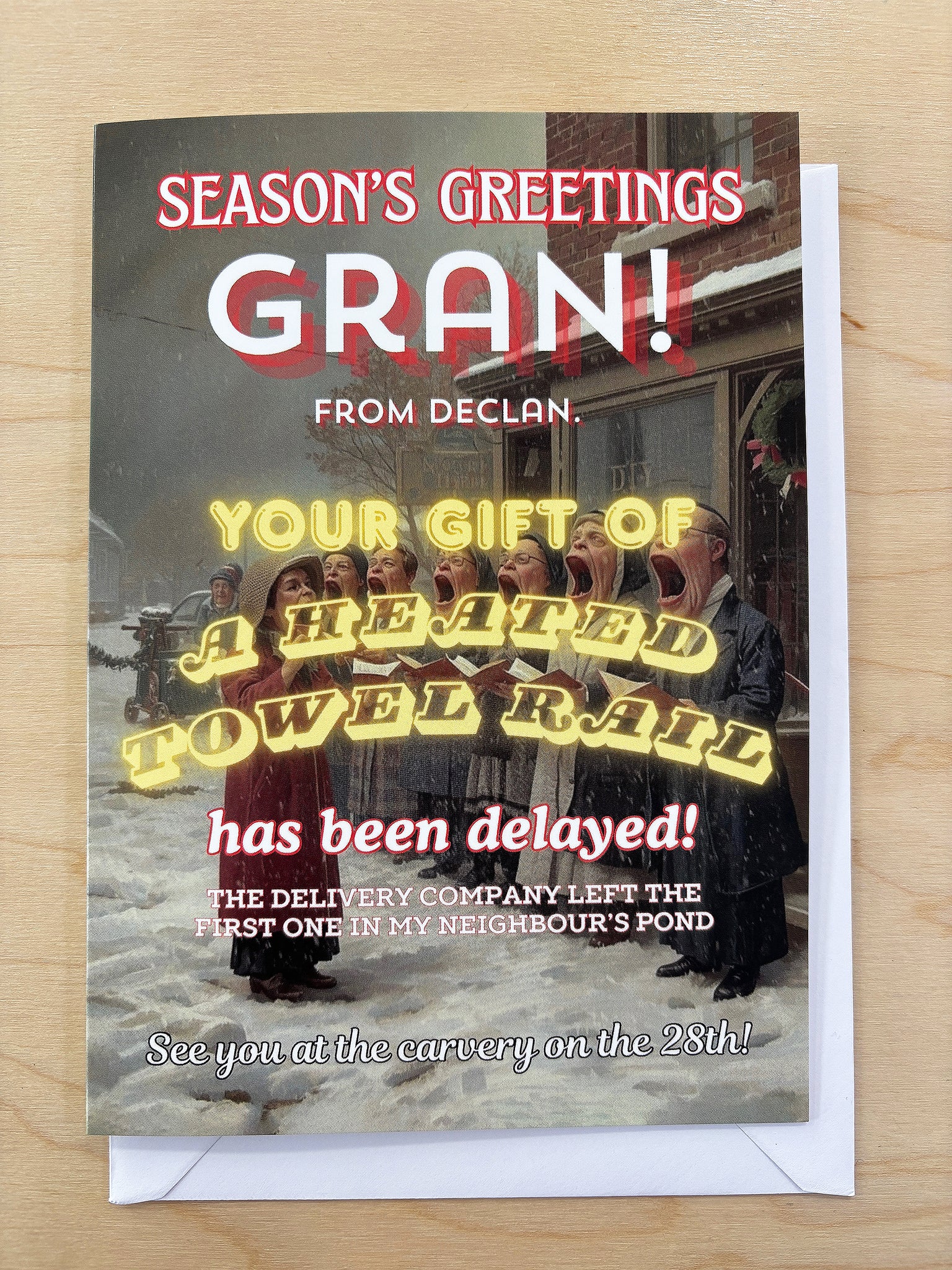 Season's Greetings Gran! Christmas card