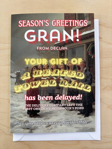 Season's Greetings Gran! Christmas card