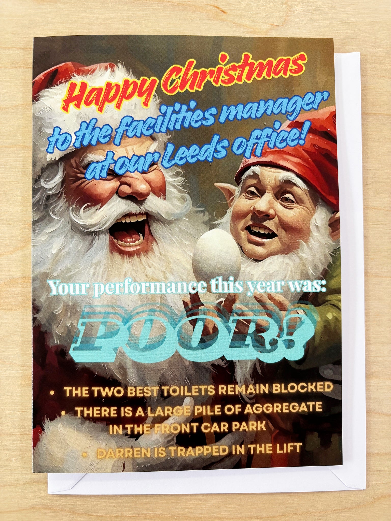 Happy Christmas to the Facilities Manager Christmas card