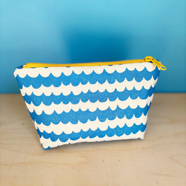 Blue Wave Flat Bottom Pouch