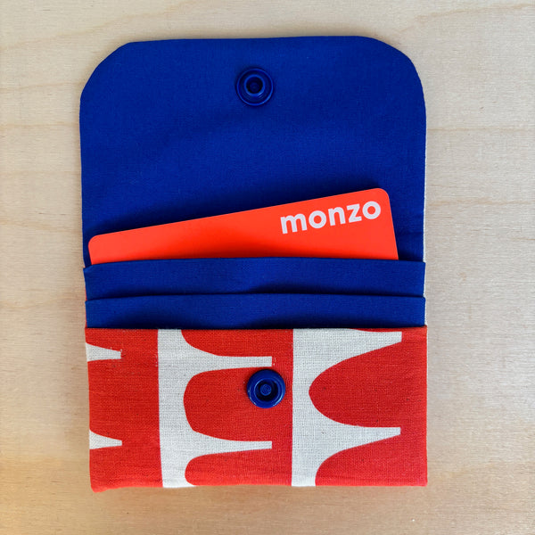 Red Scallop Card Wallet