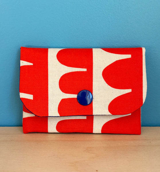 Red Scallop Card Wallet