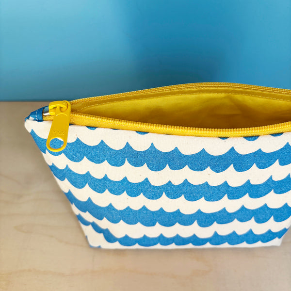 Blue Wave Flat Bottom Pouch