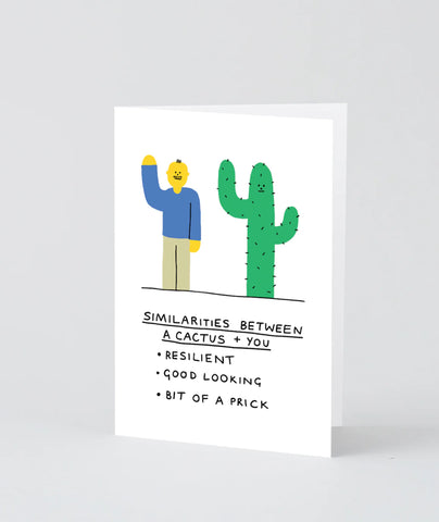 Cactus Vs You Valentines card