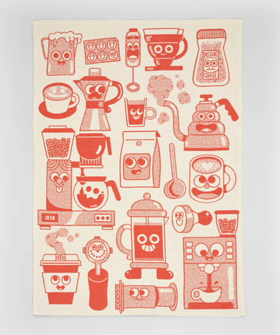 Coffee Time tea towel