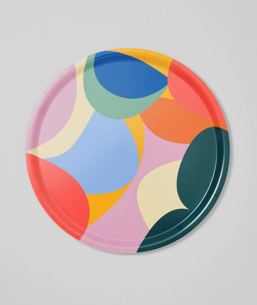 Abstract Round Birch Tray - Inspired 