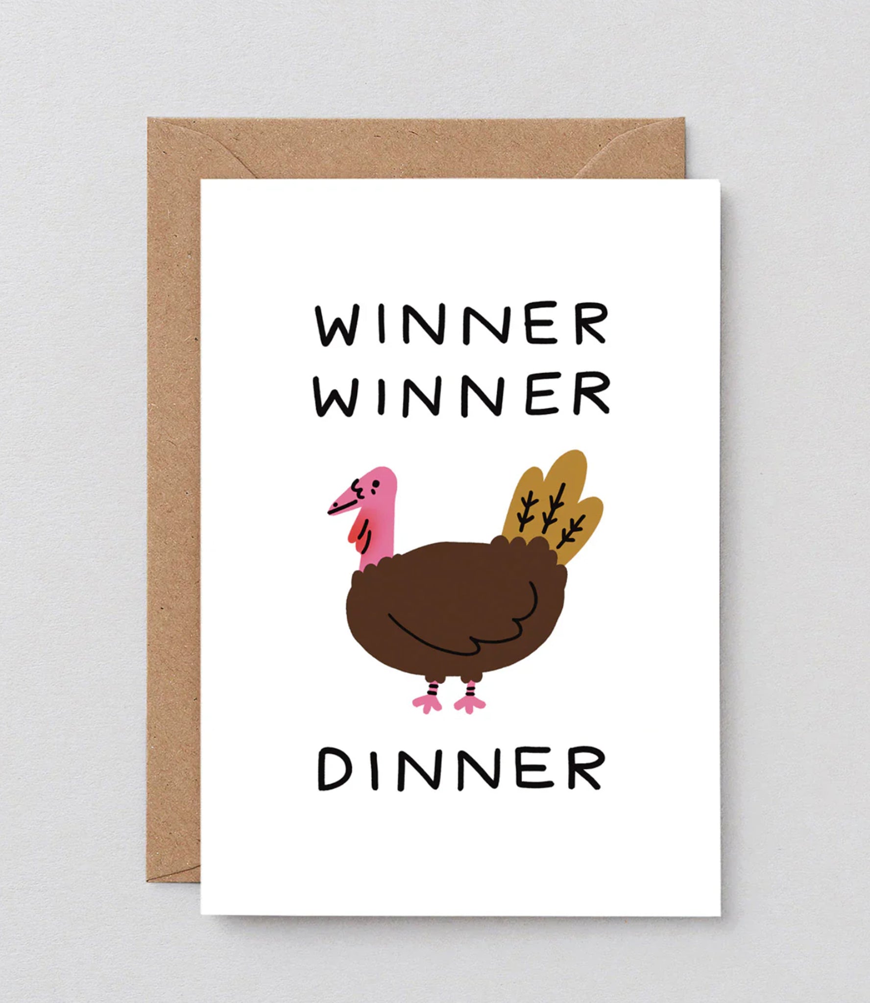 Winner Winner Turkey Dinner Christmas card
