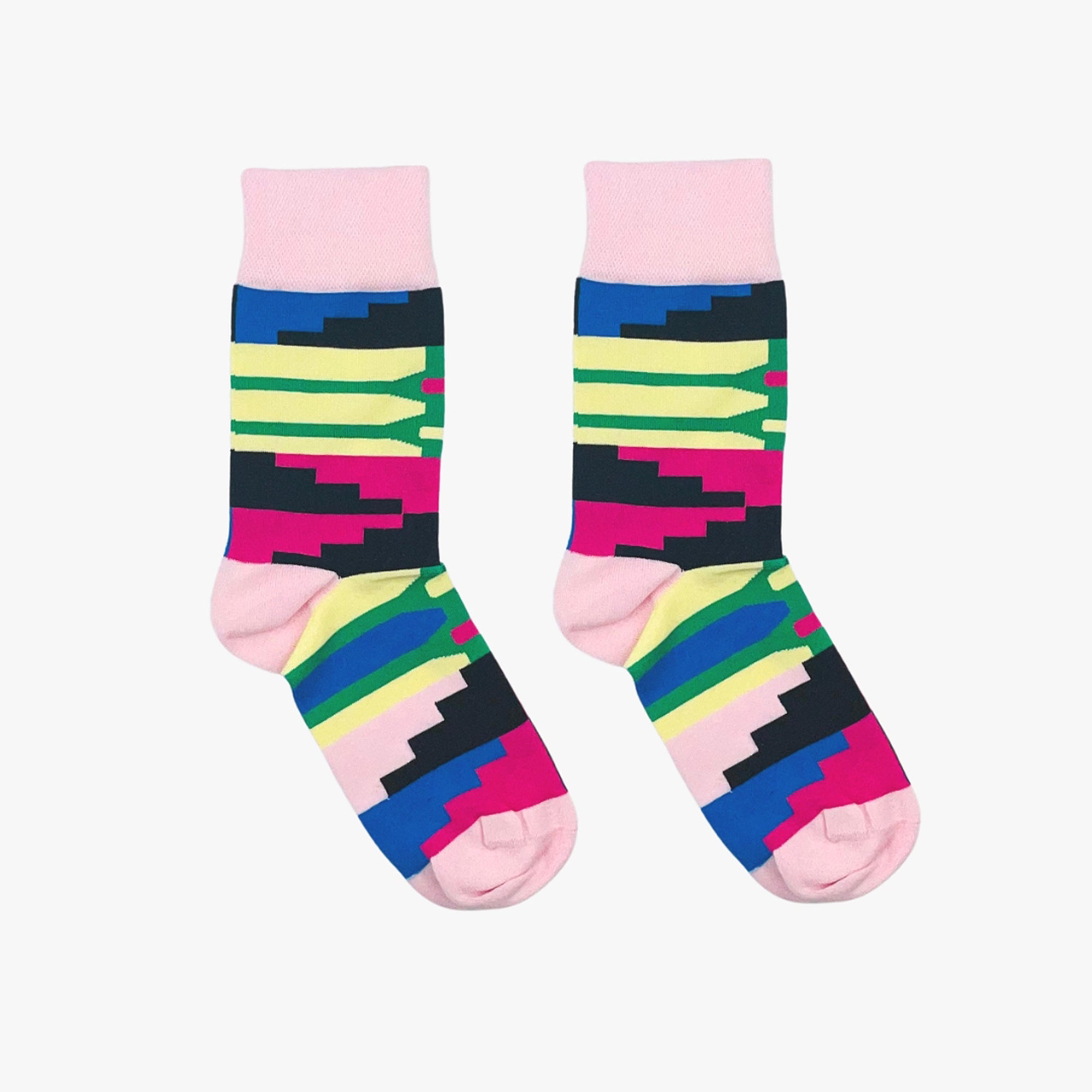 Kente pink socks