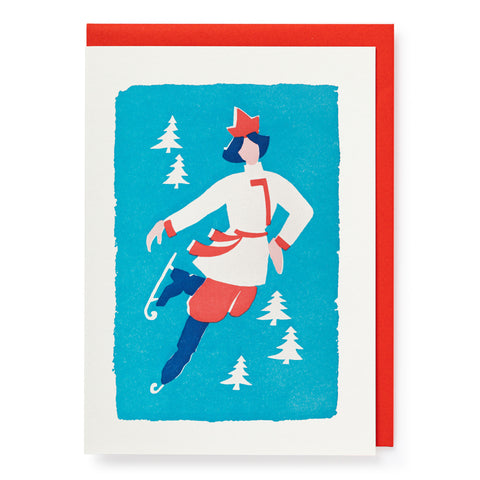 Skater Christmas card