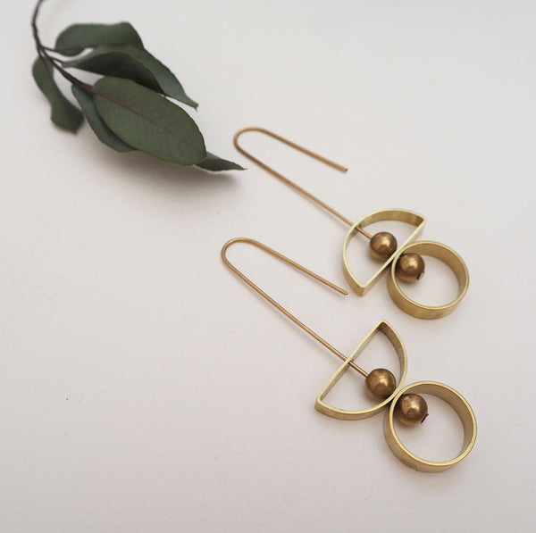 Consta brass earrings