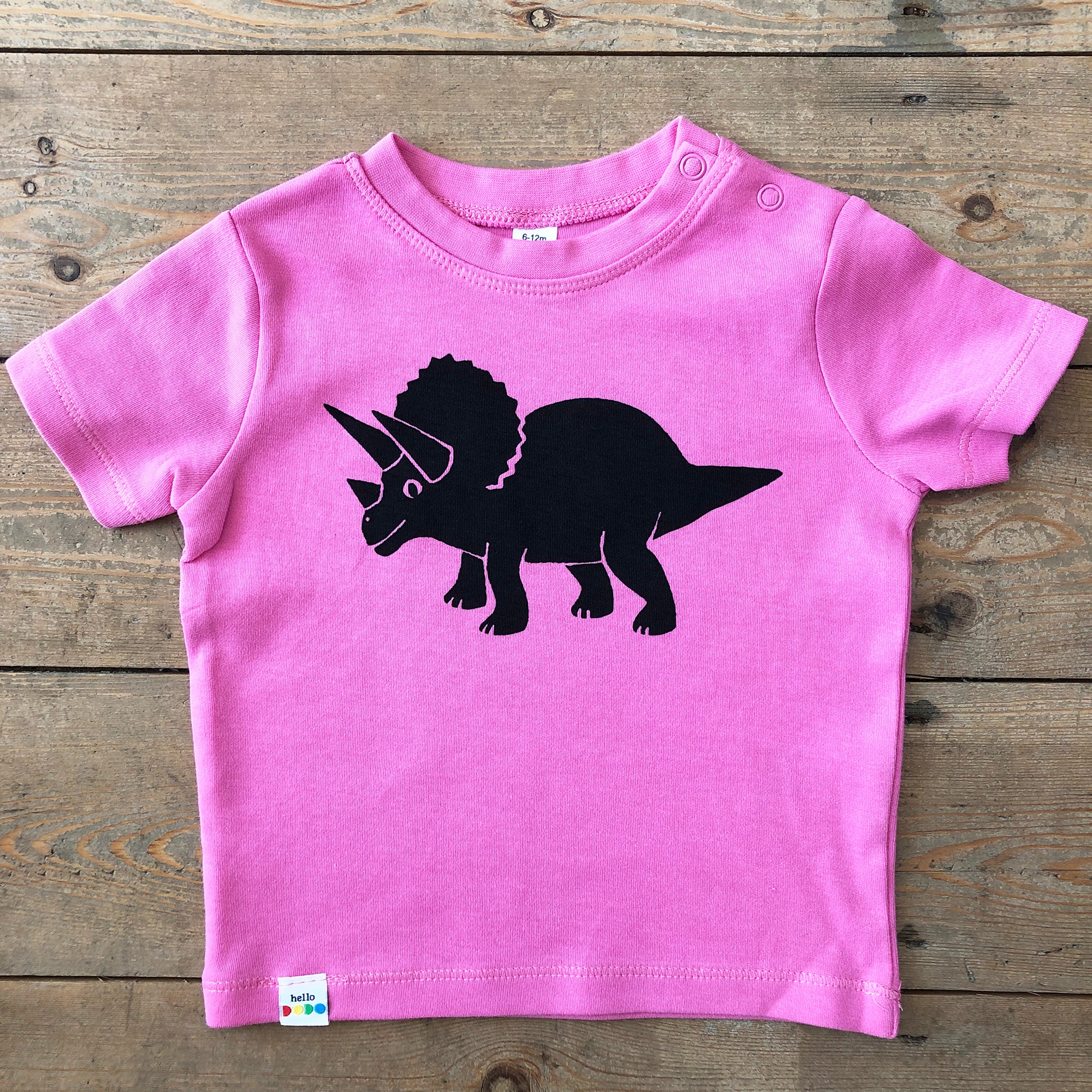 Triceratops dinosaur Baby T-Shirt