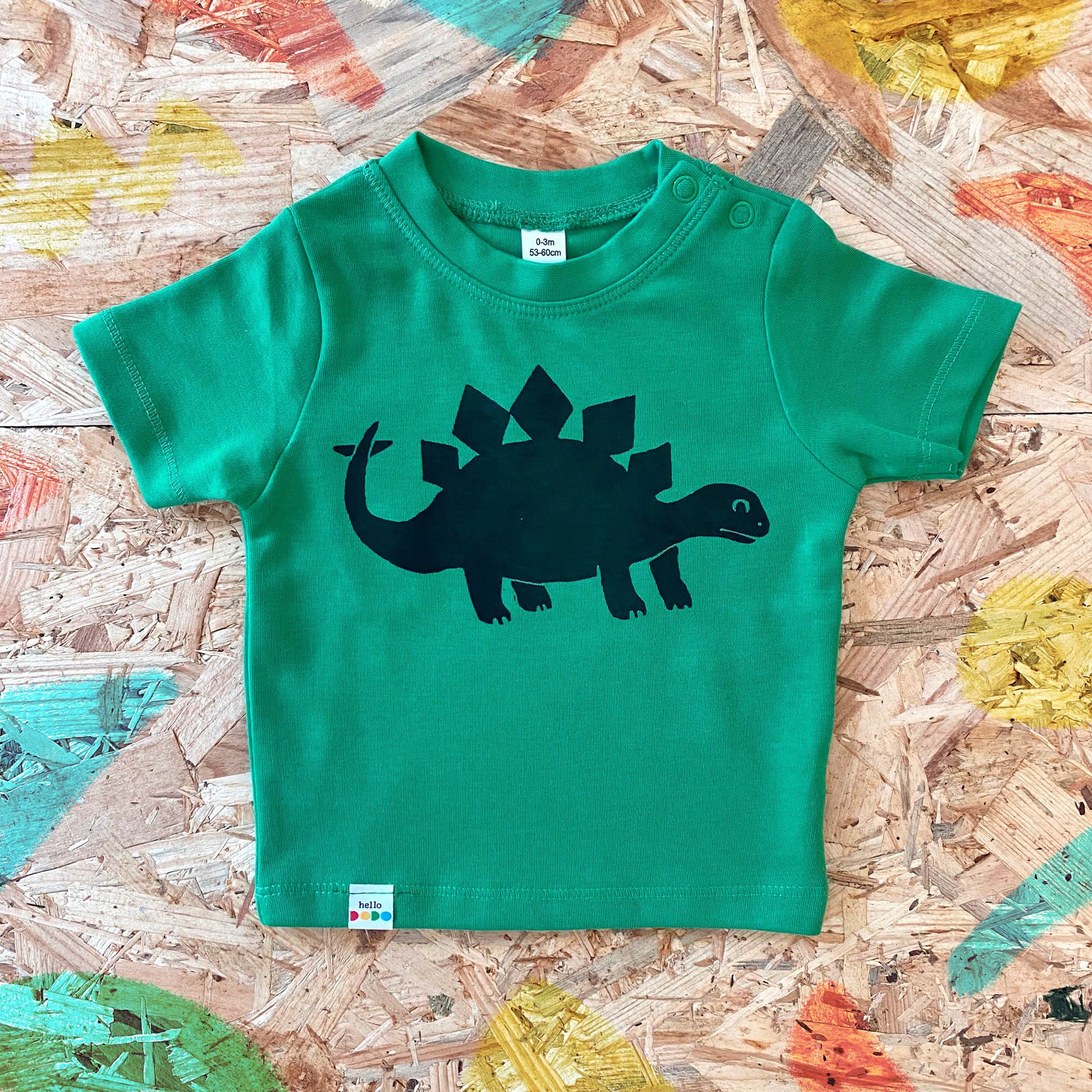 Stegosaurus dinosaur Baby T-Shirt