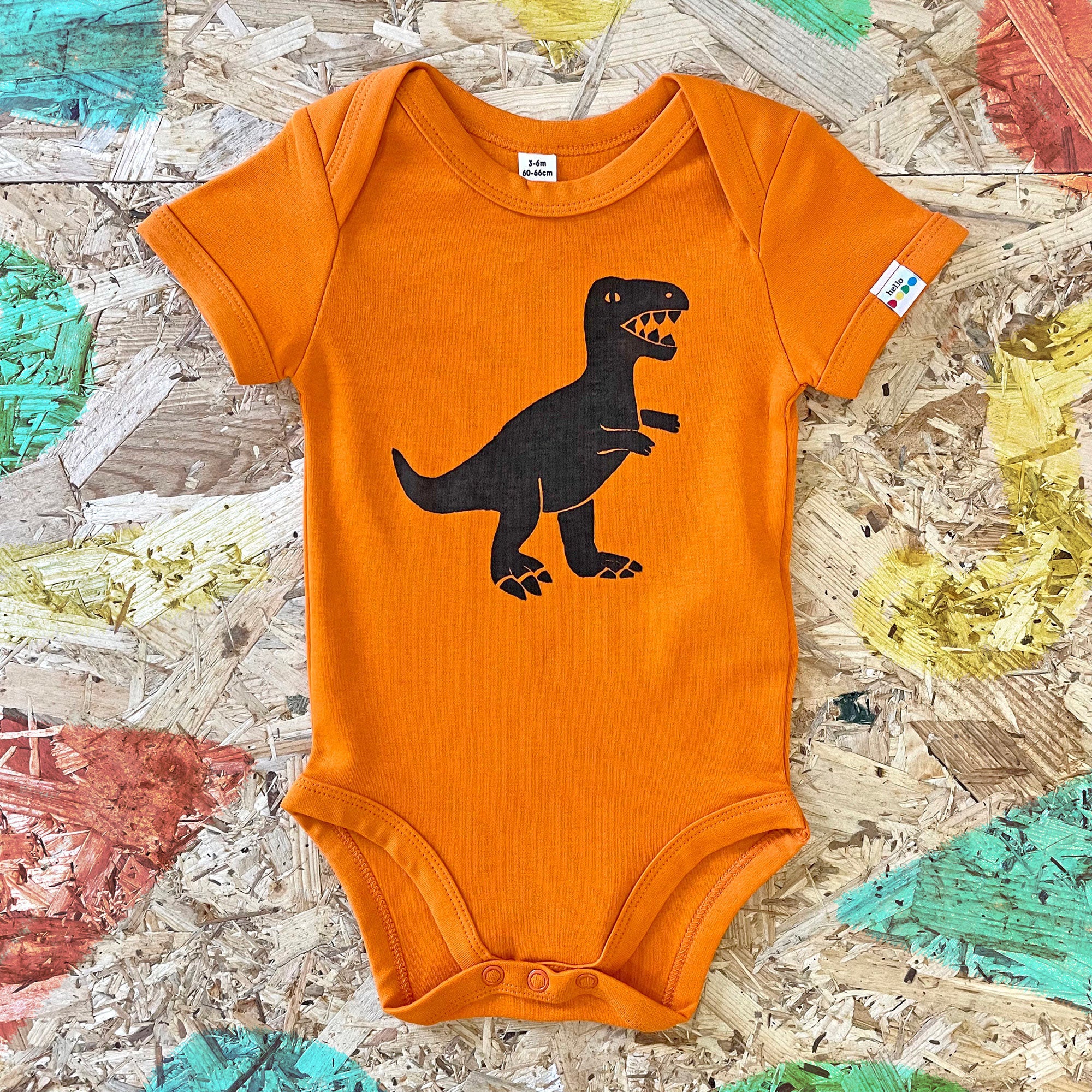 T-Rex dinosaur babygrow