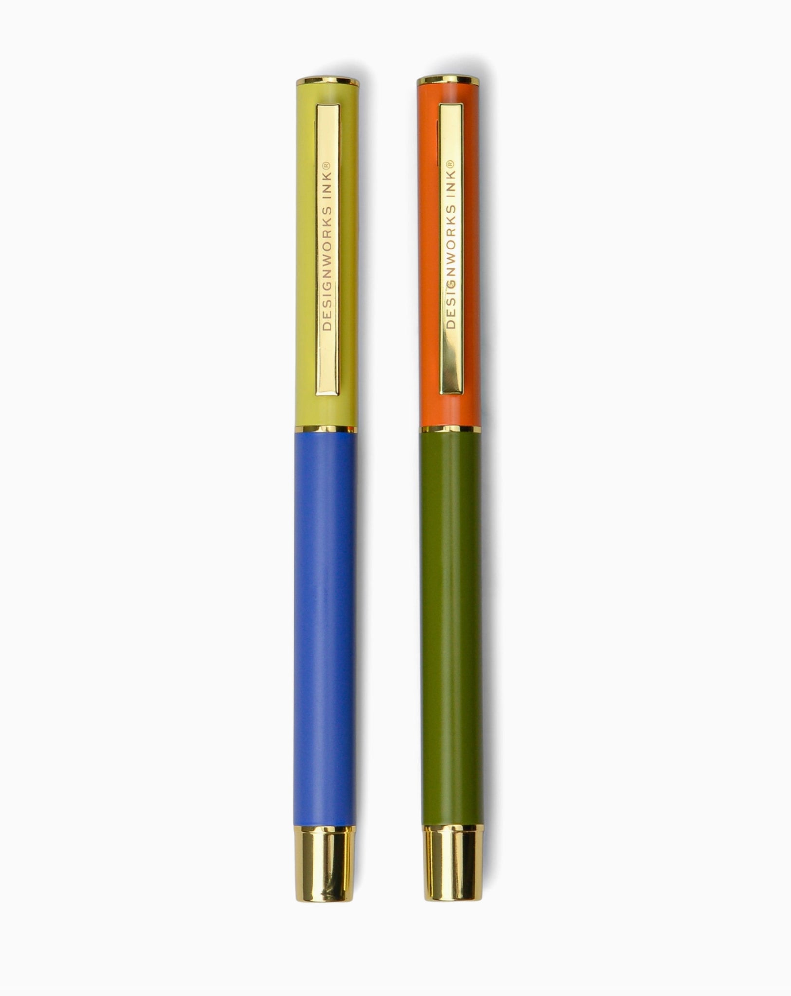 Colour Block Pen set - Cobalt, Green and Orange