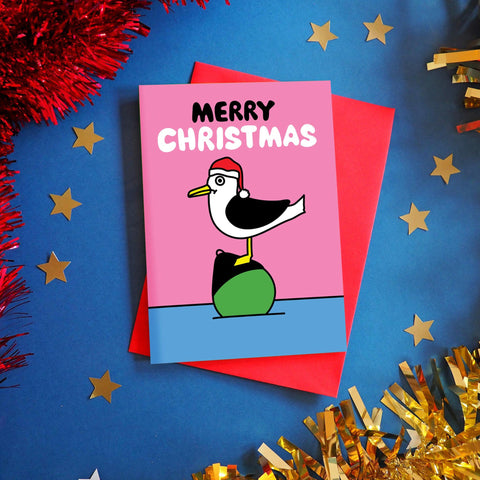 Merry Christmas Gull Christmas card