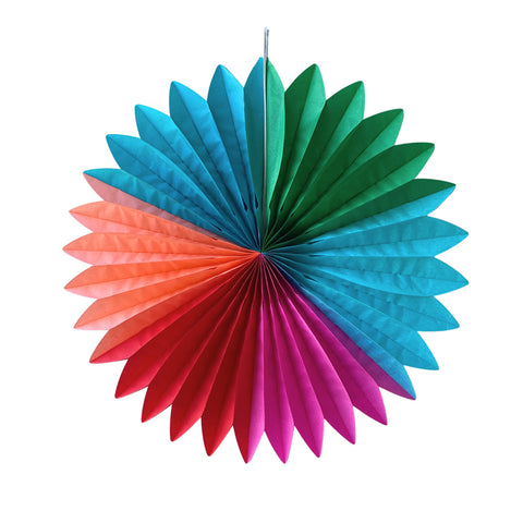 Multi coloured fan