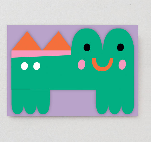 Croc fold out card
