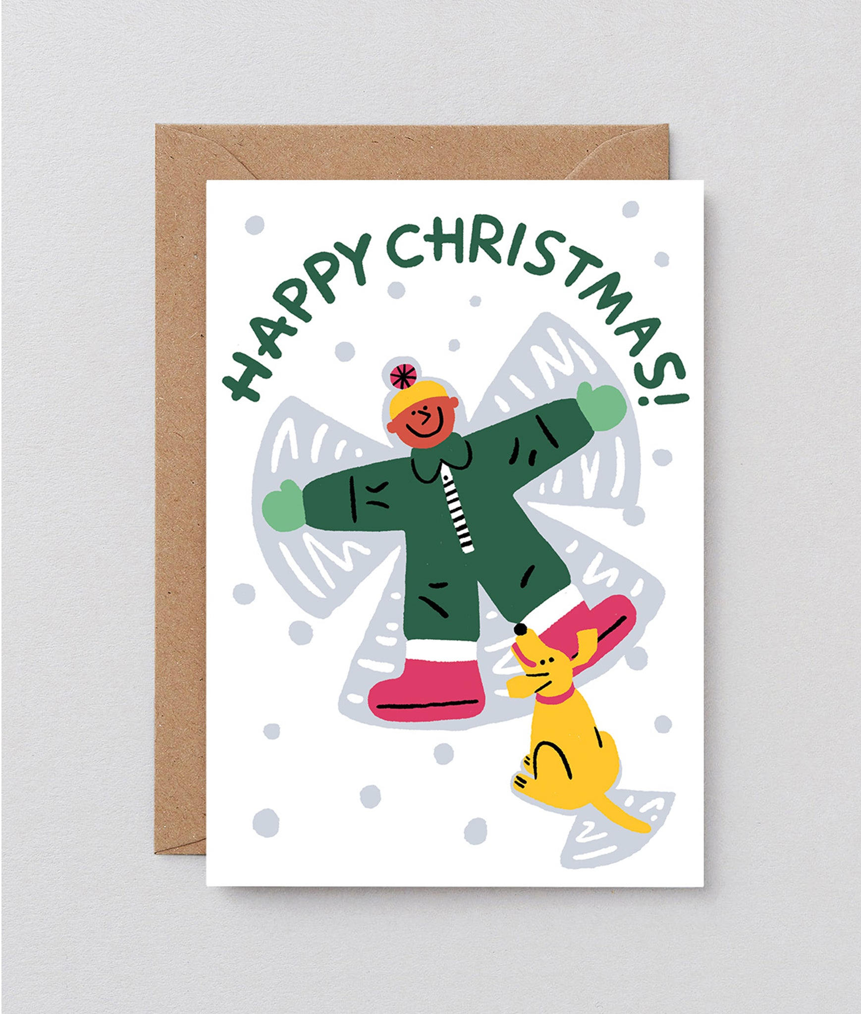 Snow Angel Christmas card