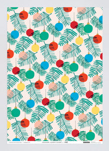 Baubles Christmas wrapping paper