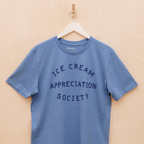 Ice Cream Appreciation Society blueberry unisex adult t-shirt