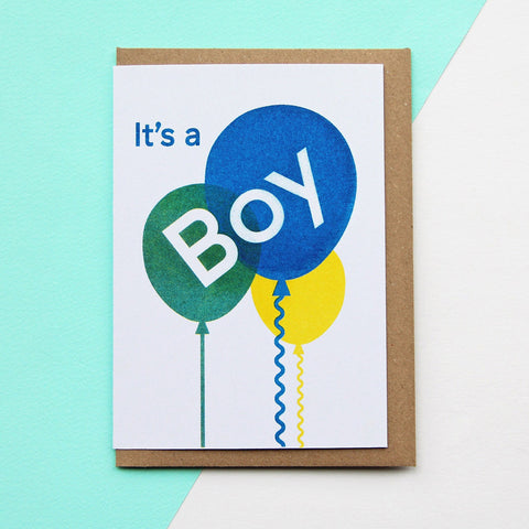 It's a boy greetings card