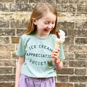 Ice Cream Appreciation Society matcha kids t-shirt