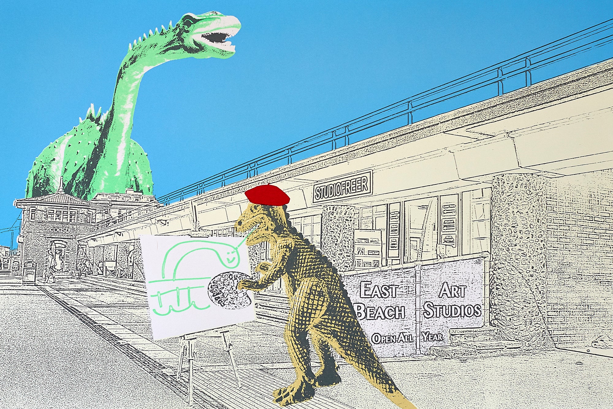 Artistic Allosaurus print