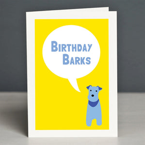 Birthday Barks greetings card - Inspired 