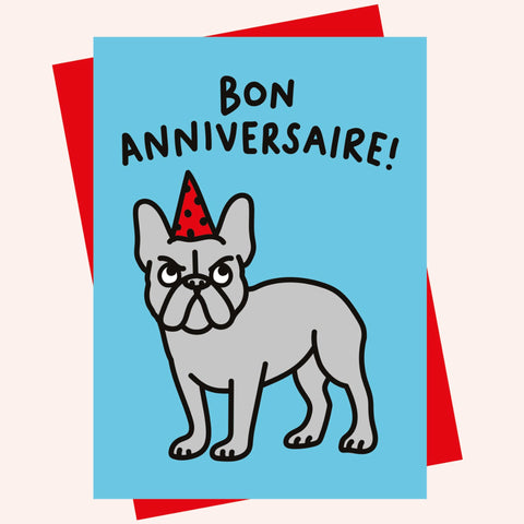 Bon Anniversaire birthday card