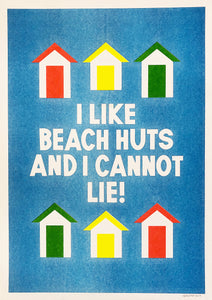 I Like Beach Huts print