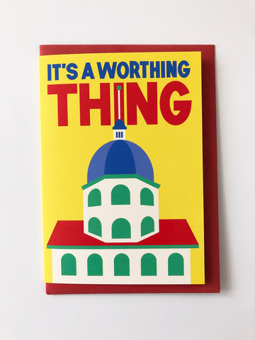 It's a Worthing thing greetings card
