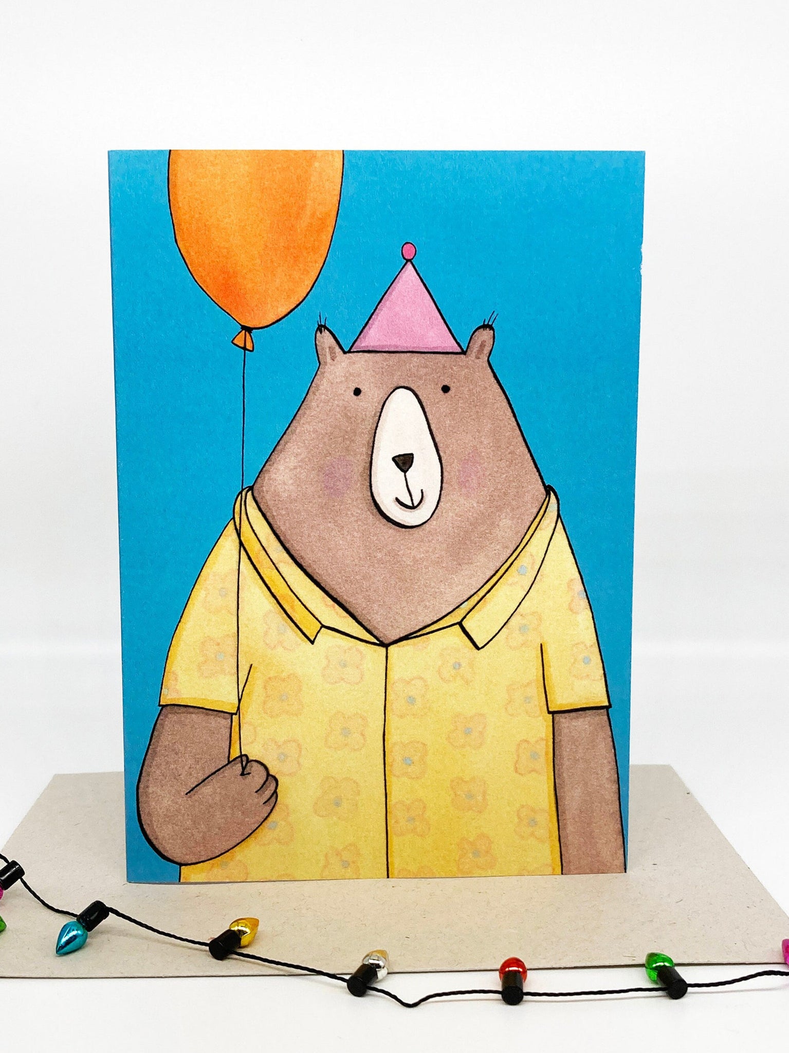 Bear and balloon card