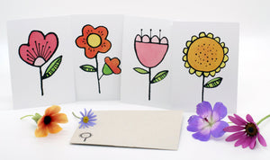 Bloom Flower postcard set