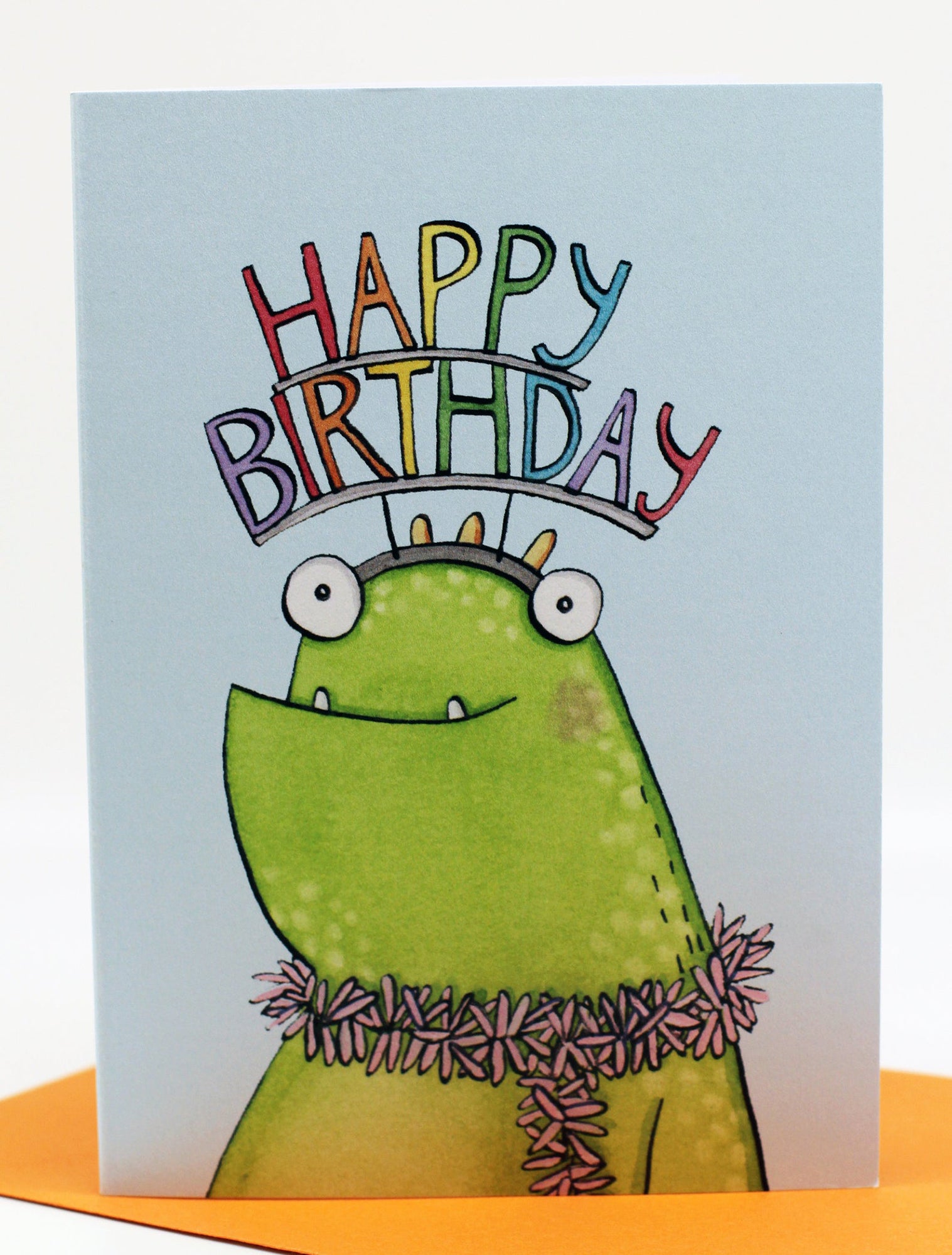 Happy Birthday Monster greetings card